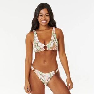 RIP CURL LA QUINTA CROP TOP & BOTTOM BIKINI SET- New